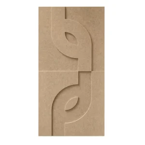 Maeven Art akoestische 3D panelen Maya V - Sand (set van 2) Rechtstreeks Van De Fabrikant