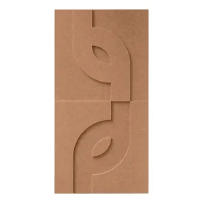 Laatste Kans Maeven Art akoestische 3D panelen Maya V - Cognac (set van 2)