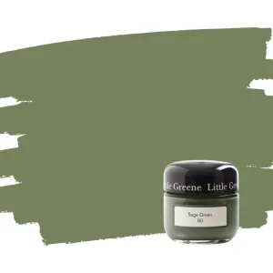 Seizoensaanbieding Little Greene Sage Green 80 samplepotje