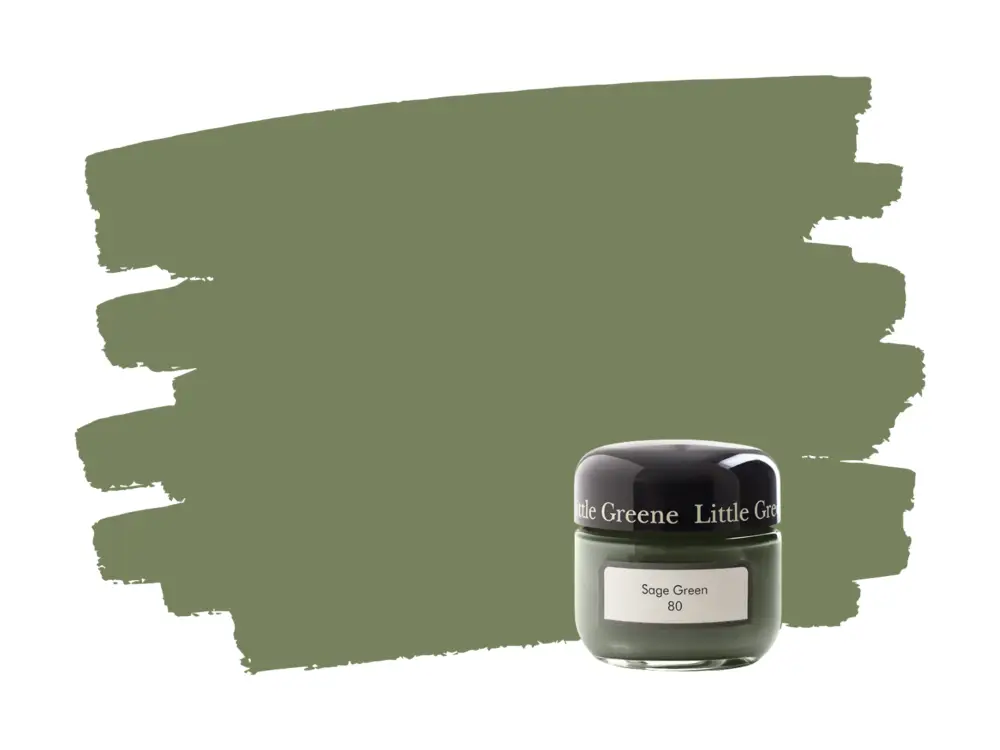 Seizoensaanbieding Little Greene Sage Green 80 samplepotje