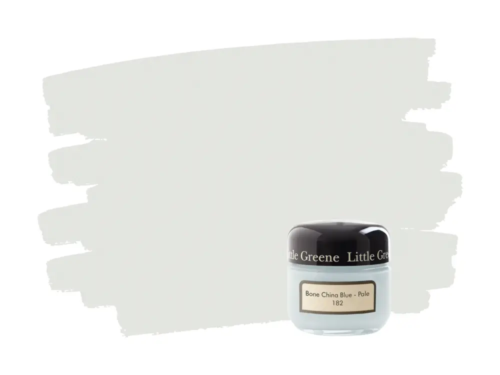 Little Greene Bone China Blue Pale 182 samplepotje Actieprijs