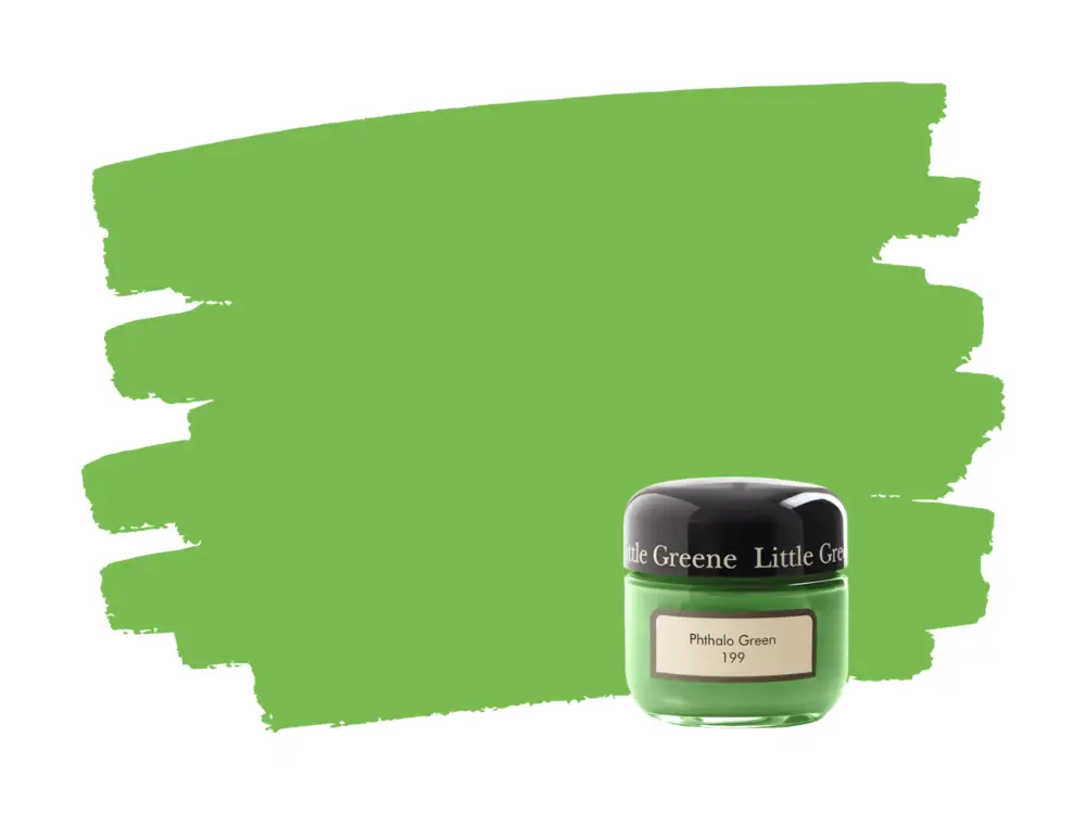 Little Greene Phthalo Green 199 samplepotje Gecertificeerd