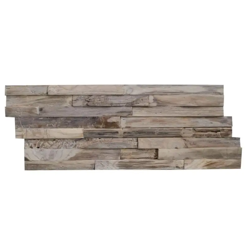 Gratis Retour Houtstrip Teakhout Plank 3D Palau Gunsmoked Grijs