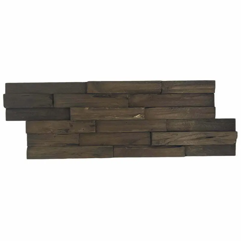 Snelle Levering Houtstrip Teakhout Plank Batavia Charred Donkerbruin