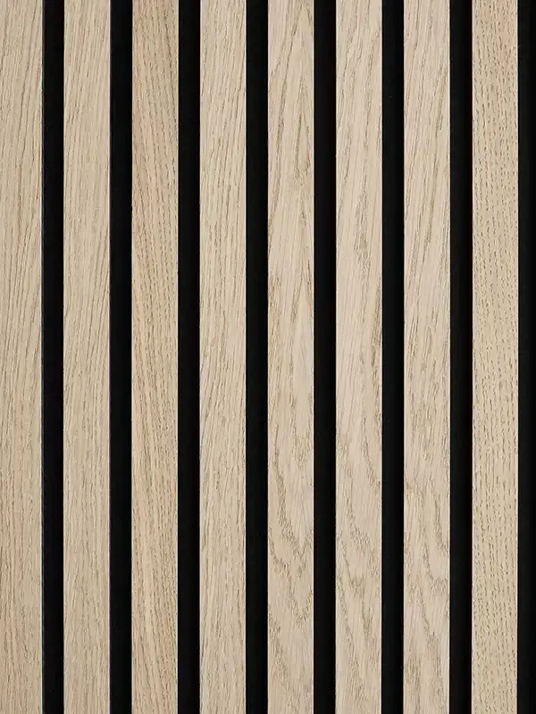 Weekendaanbieding Akoestisch Paneel Hout Naturel Japandi Eiken met Zwart Vilt