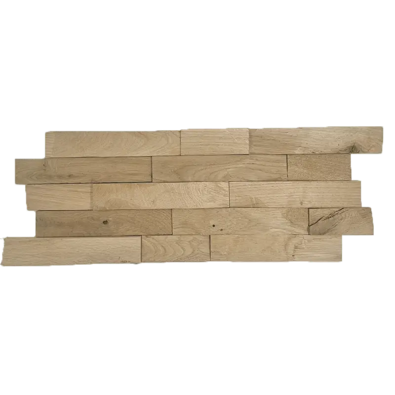 Superprijs Houtstrip Eiken Plank FSC Interlock 3D Naturel Bruin