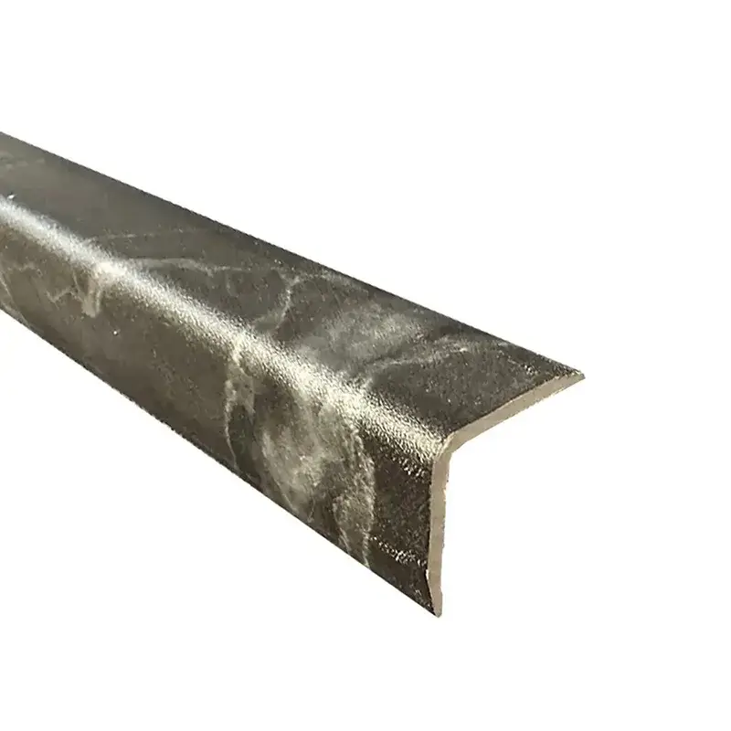 Merkproduct Hoekprofiel Zelfklevende Tegels en SPC Wandpanelen Nero Marquina Zwart Grijs