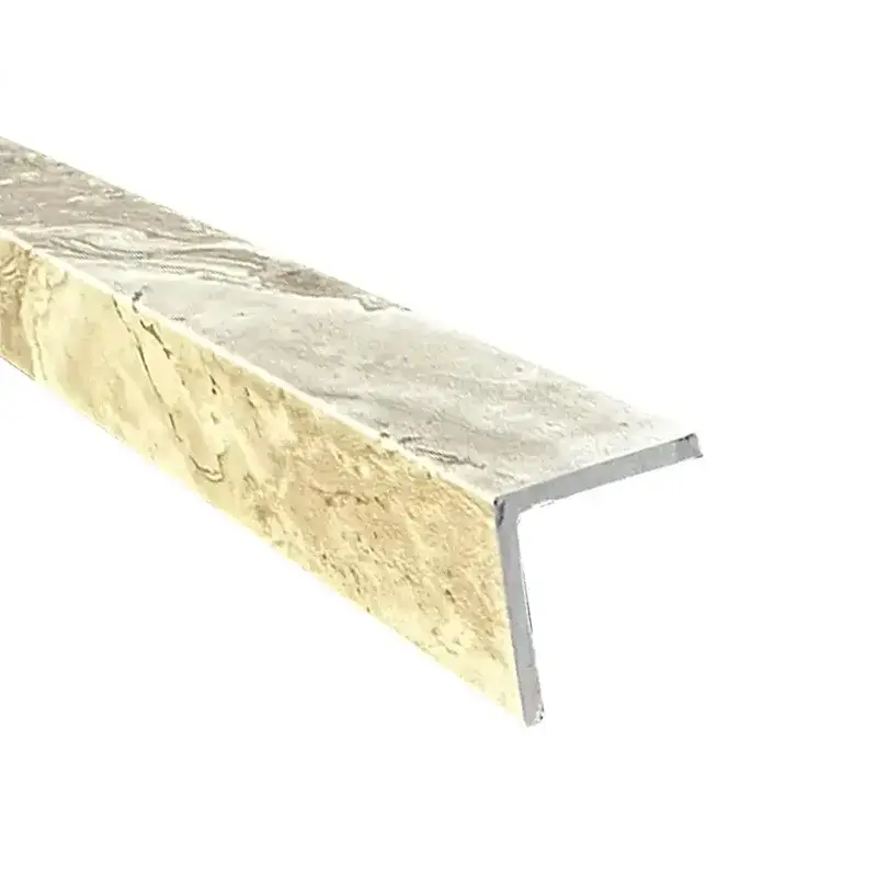 Snelle Levering Hoekprofiel Zelfklevende Tegels en SPC Wandpanelen Yuba Stone Mat Greige Taupe