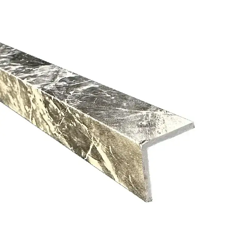 Hoekprofiel voor SPC Wandpanelen Pretoria Marble Zwart Beige Merkproduct
