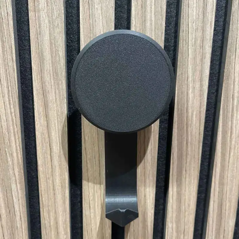 Lage Kosten Aku WallClip Set Wandhaak met Wandknop Medium Zwart