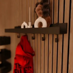 Koopje Aku WallClip Wandplank met Wandhaken Medium Zwart