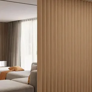 Rechtstreeks Van De Fabrikant Roomdivider Houten Latten Draaibaar Mat Walnoot