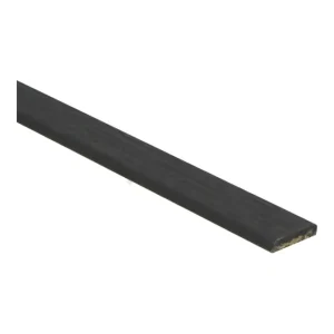 Afwerklijst 6x28mm Massief Eiken Dekkend Zwart Geolied Uitverkoop