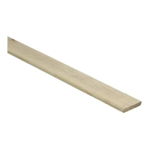 Afwerklijst 6x28mm Massief Essen Onbewerkt Gecertificeerd