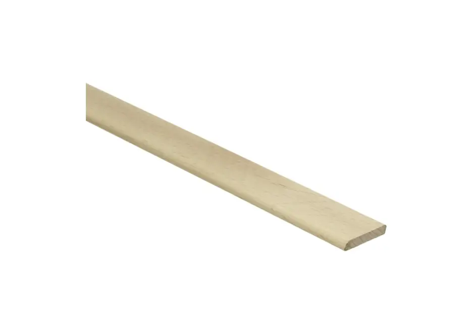 Afwerklijst 6x28mm Massief Licht Beuken Geolied Superprijs