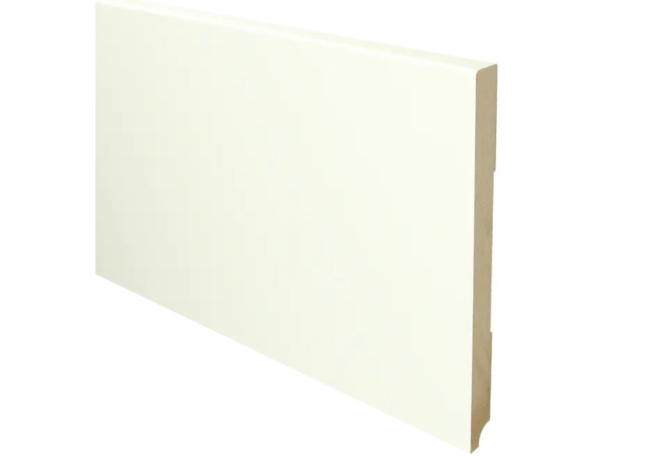 MDF Moderne Plint 220x18mm Voorgelakt RAL 9010 Premium