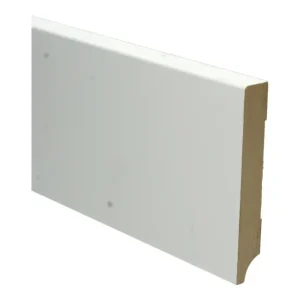 Express Levering Budget Line MDF Plint 120x18mm Wit Gegrond