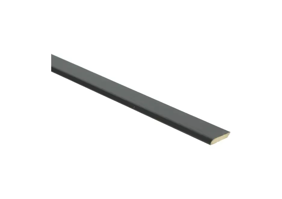 Plakplint Zwart Hoogglans - 240cm Premium