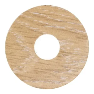 Zelfklevende Rozet (17 mm) Eiken Wit (10 st.) Populair
