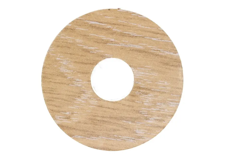 Zelfklevende Rozet (17 mm) Eiken Wit (10 st.) Populair