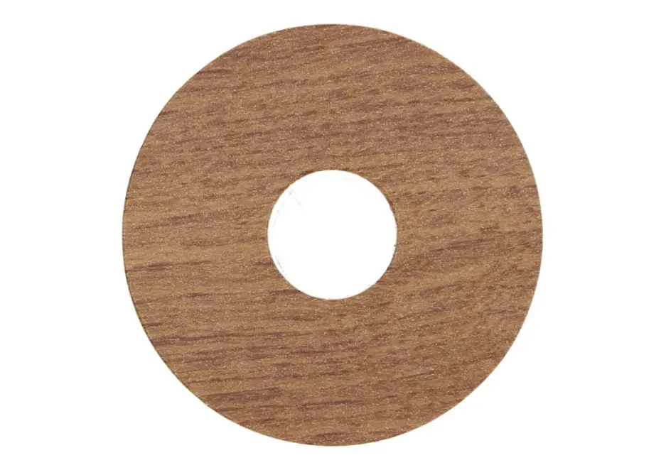 Seizoensaanbieding Zelfklevende Rozet (17 mm) Eiken Donker Geolied (10 st.)