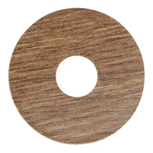 Lage Prijs Zelfklevende Rozet (17 mm) Afzelia Gebleekt (10 st.)