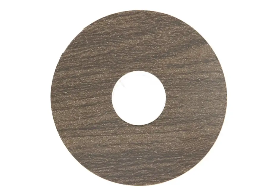 Zelfklevende Rozet (17 mm) Eiken Donkerbruin Geolied (10 st.) Meest Verkocht