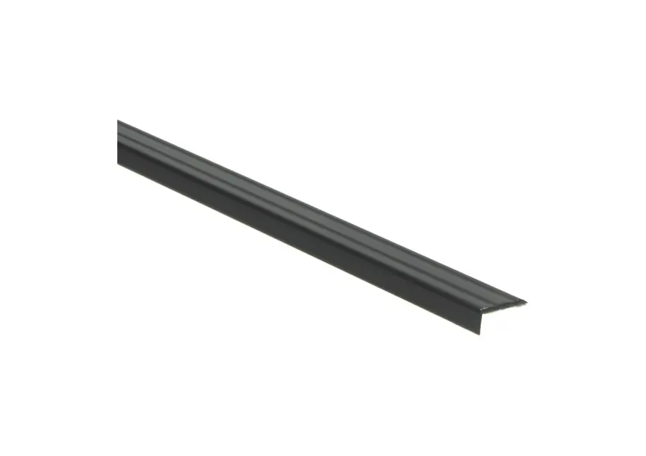 Hoeklijnprofiel Zelfklevend 10mm Zwart - 100cm Actieprijs