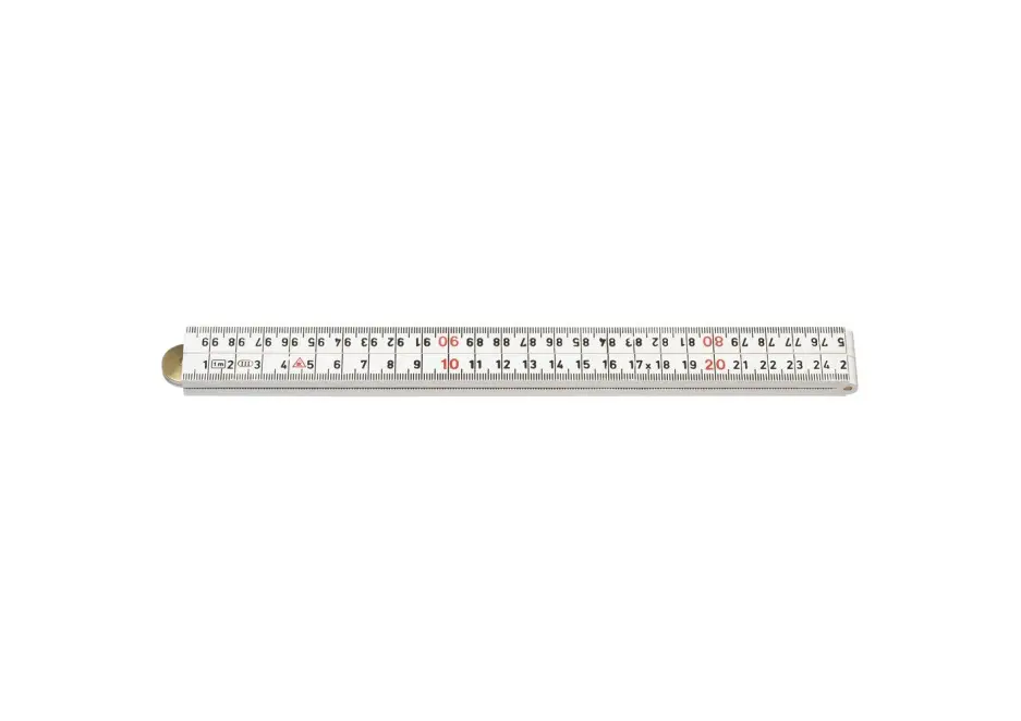 Duimstok glasfiber wit 1 meter Alleen Vandaag