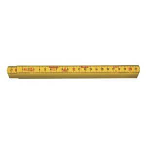Gratis Retour Duimstok G59 glasfiber geel 1 meter 4 delen