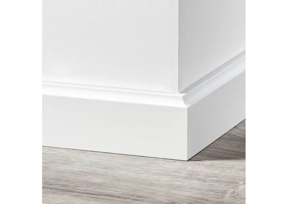 MDF Retro Plint 70x15mm Wit Voorgelakt RAL 9010 Exclusieve Aanbieding