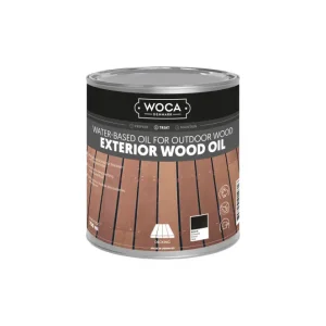 WOCA Exterior Oil Zwart - 0,75 Liter Laatste Kans