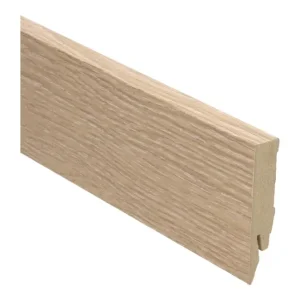 Goedkoop MDF Rechte Folieplint 70x14mm Eiken Wit