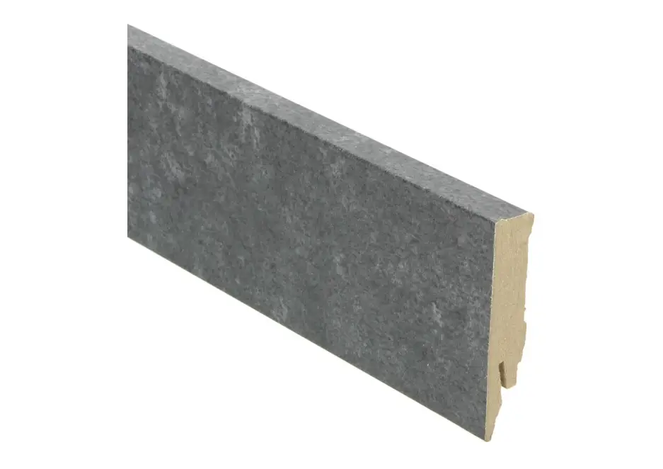 Populair MDF Rechte Folieplint 70x14mm Metallic Slate