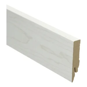 Laatste Versie MDF Rechte Folieplint 70x14mm Elzen Wit