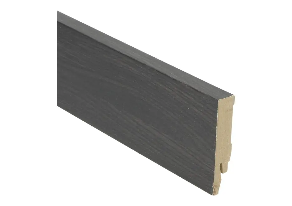 MDF Rechte Folieplint 70x14mm Wenge Zwart Hete Deal
