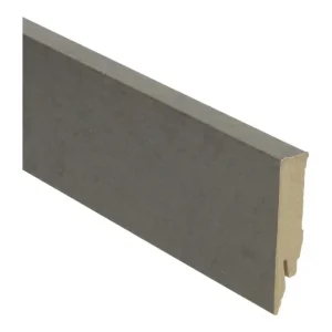 Meest Verkocht MDF Rechte Folieplint 70x14mm Beton Gepolijst Donker