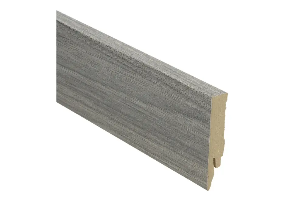 Superprijs MDF Rechte Folieplint 70x14mm Grijze Teak