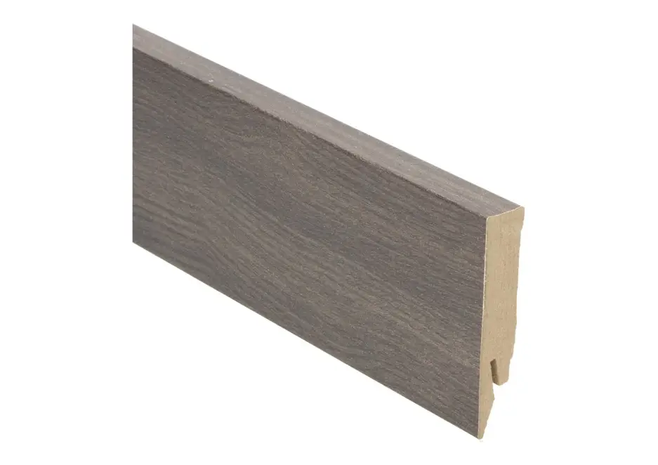 Nieuw MDF Rechte Folieplint 70x14mm Eiken Donkerbruin Geolied