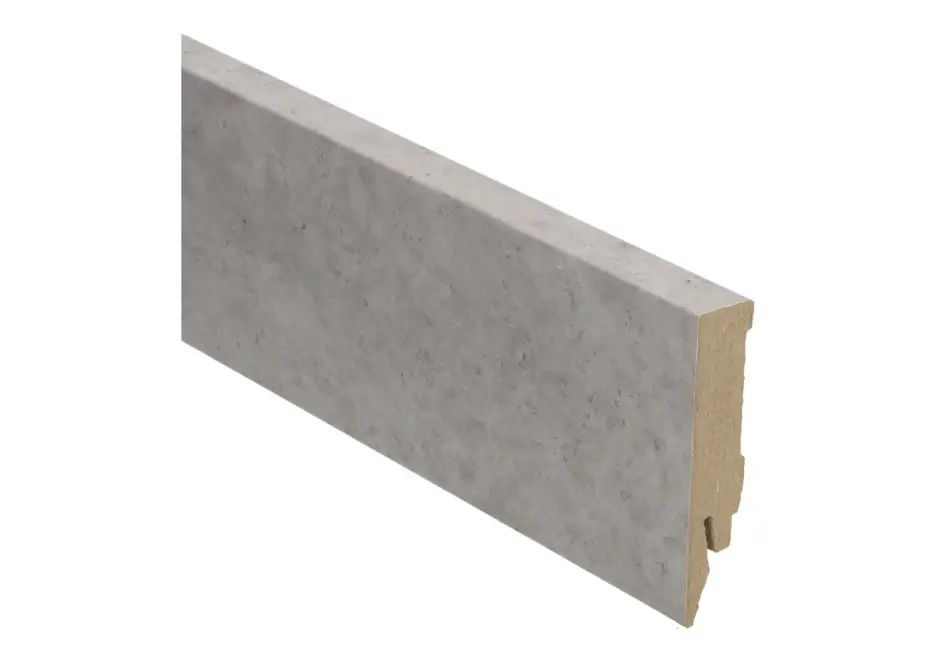 Koopje MDF Rechte Folieplint 70x14mm Tegel Grijs