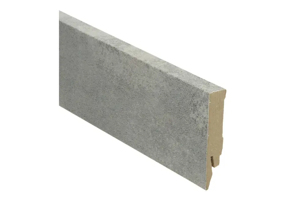 Weekendaanbieding MDF Rechte Folieplint 70x14mm Concrete Grey