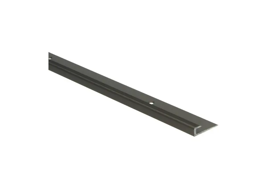 Inschuif Eindprofiel 8mm tbv 5mm PVC Brons - 250cm Uitverkoop