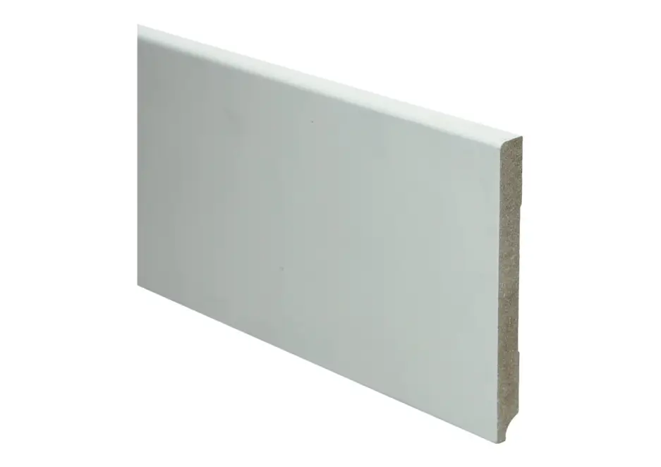 Bestel Nu Budget Line MDF Plint 120x12mm Wit Gegrond