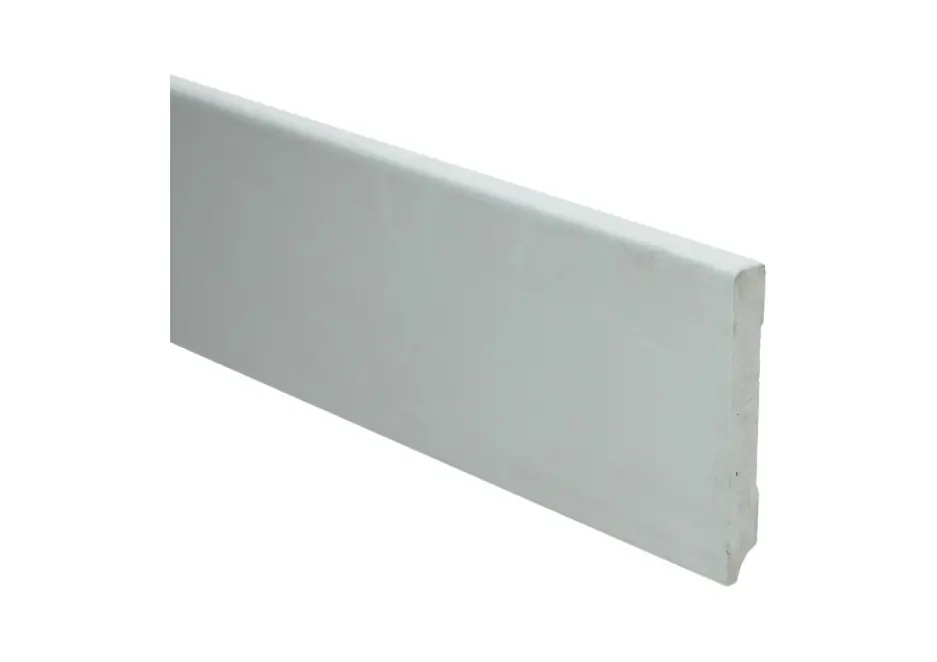 Budget Line MDF Plint 90x12mm Wit Gegrond Veilige Betaling