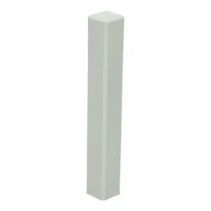 Hoek- en Eindstuk t.b.v. MDF Plint 120x15 Wit RAL9010 Beperkt Aanbod