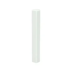 Hoek- en Eindstuk t.b.v. MDF Plint 120x12 Wit RAL9016 Beperkte Voorraad