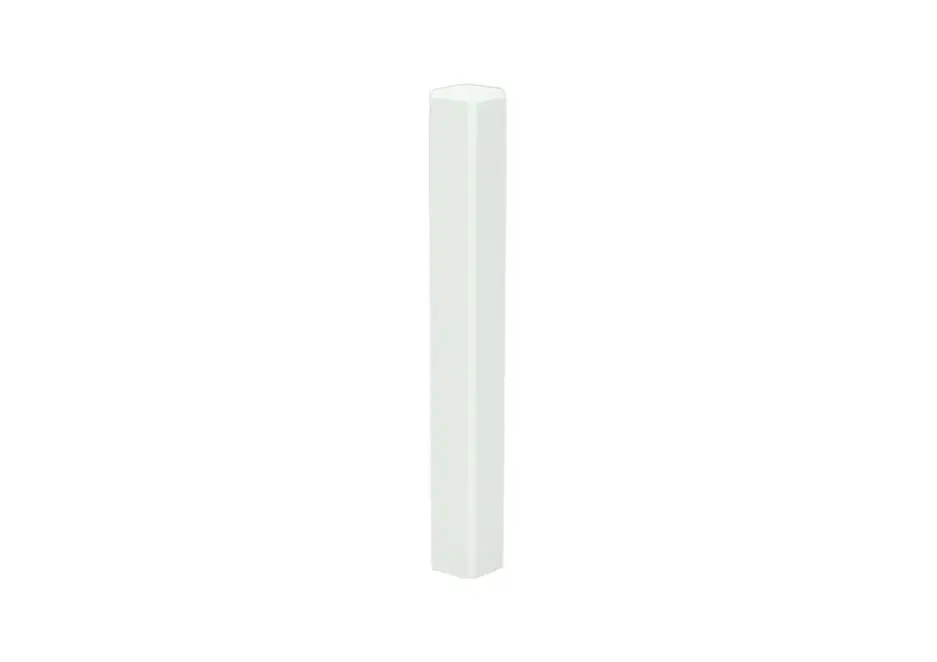 Hoek- en Eindstuk t.b.v. MDF Plint 120x12 Wit RAL9016 Beperkte Voorraad