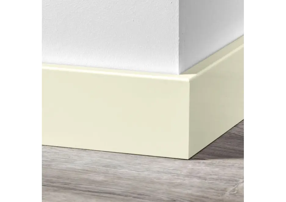 MDF Moderne Plint 90x15mm Voorgelakt RAL 9001 Snelle Levering