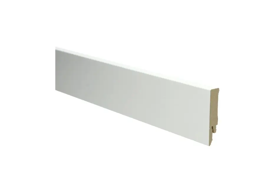 Op = Op MDF Rechte Folieplint 70x14mm Wit RAL 9010