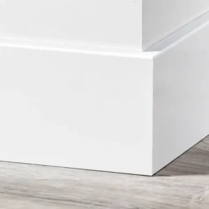 MDF Moderne Plint 150x18mm Voorgelakt RAL 9016 Premium